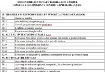 Coduri CAEN eligibile pentru finanțarea de 2000 euro pentru firmele fără angajați Coduri CAEN eligibile pentru finanțarea de 2000 euro pentru firmele fără angajați
